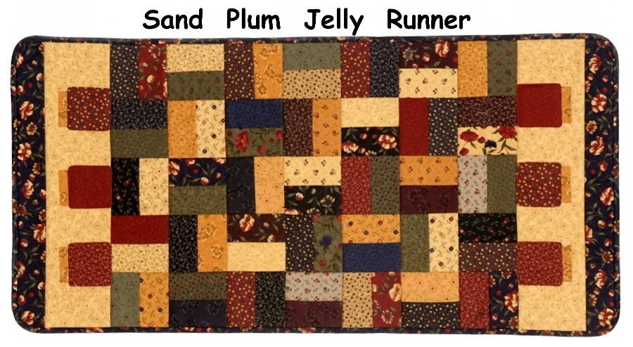Jelly   rolls Jelly patterns Table table 2 Plum Go  jelly Kit runner Runner from Sand Rolls