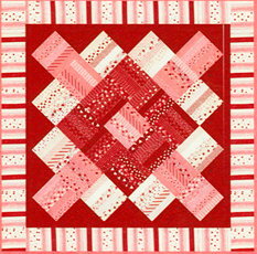 LOVE & KISSES Jelly Roll PATTERN Moda Candy Kisses  