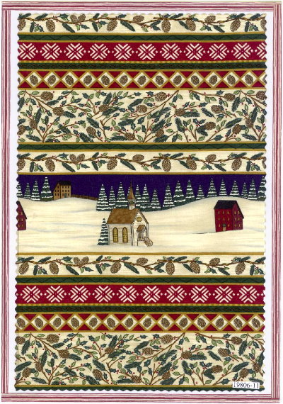 CHAPEL IN THE PINES Moda PANEL Fabric Deb Strain  