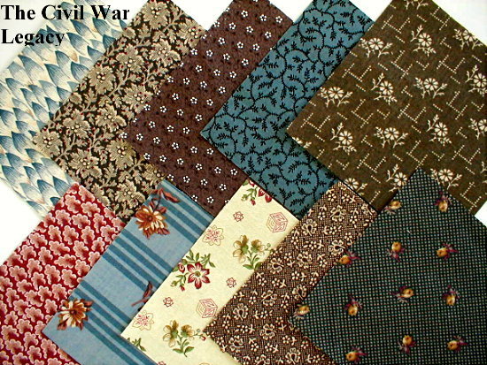 CIVIL WAR ERA CHARMS Plus FREE QUILT PATTERN  