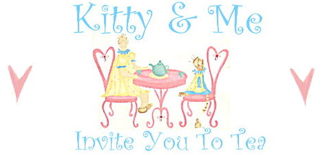 KITTY AND ME Quilt Panel Fabric Squares Tea Cat Blocks  