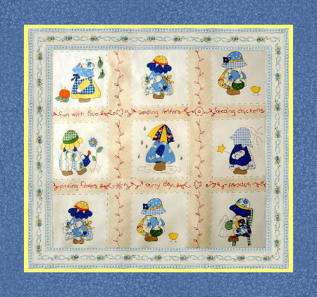 SUNBONNET SUE QUILT KIT Wallhanging / Bedspread  