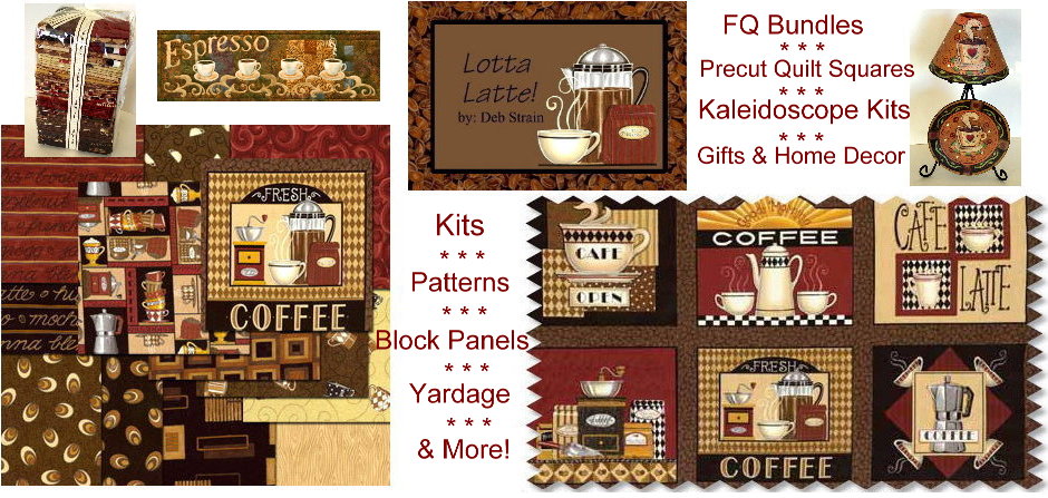 LOTTA LATTE WALL QUILT Easy Quilt Pattern ~ Deb Strain  