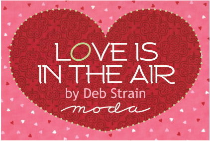 LOVE IS IN THE AIR Moda LAYER CAKES 10 Fabric Quilt Sq  