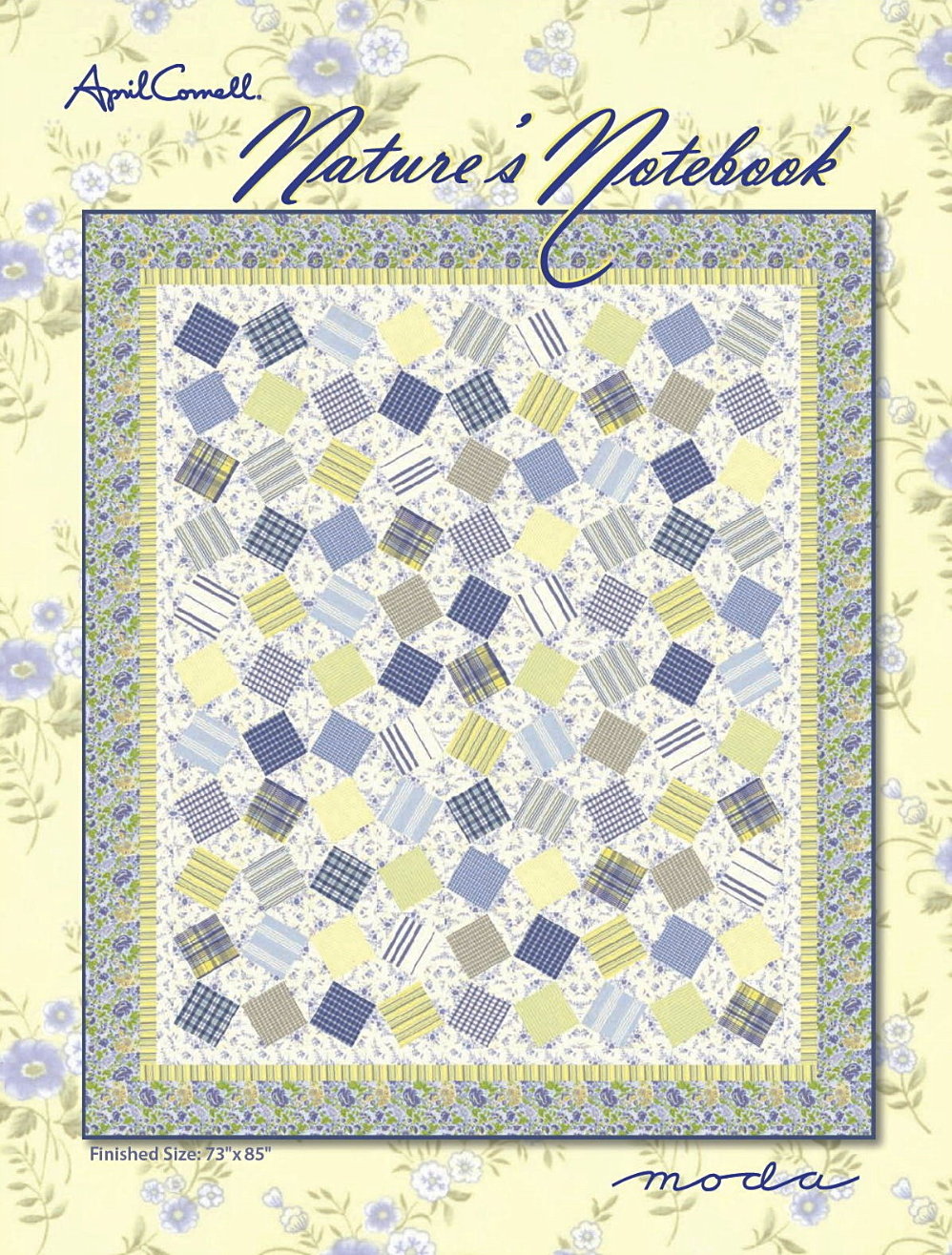 NATURES NOTEBOOK QUILT KIT   Moda Fabric April Cornell  