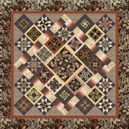 KEYBOARD KALEIDOSCOPE QUILT PATTERN Christmas Presence