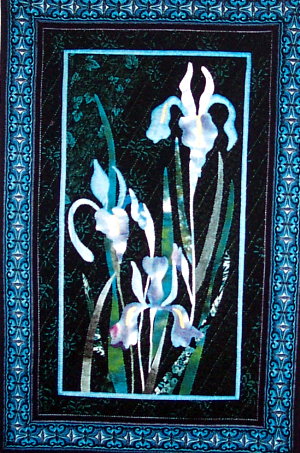 IRIS ~ WILDFLOWERS Quilt Pattern Wallhanging  