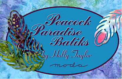 Click Here to find more Peacock Paradise Batiks by Holly Taylor.