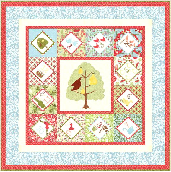 12 Days of Christmas Quilt Kit-0