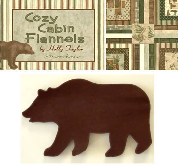 Cozy Cabin Bears Applique Set - Two Dozen-0