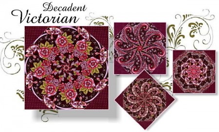 Decadent Victorian Kaleidoscope Quilt Kit-0