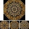 Gold & Silver Luminosity Kaleidoscope Quilt Kit-490