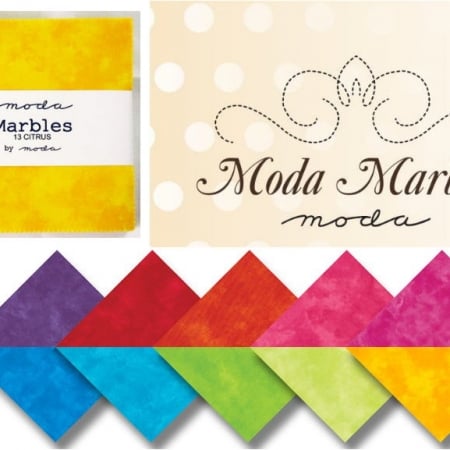Moda Marbles - Citrus 5" Charm Pack-0