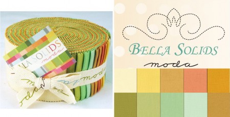 Bella Solids - Warm Moda Jelly Roll-0