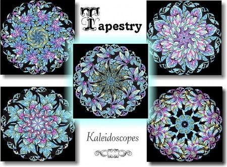 Tapestry Kaleidoscope Quilt Kit - 8" Blocks-0