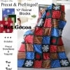 Hot Cocoa Prefringed Flannel Rag Quilt Kit-0