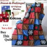 Hot Cocoa Flannel Rag Quilt - NOT A KIT!-0