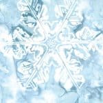 Let It Snow Batik Snowflake Print - Light Blue-0