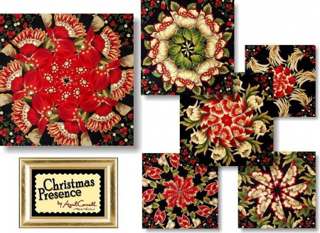 April Cornell's Christmas Presence Kaleidoscope Quilt Kit-0