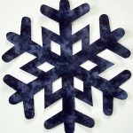 Large 8" Iron On SNOWFLAKE Applique-0