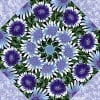 Wildflowers with Snow Blossoms Kaleidoscope Quilt Kit -6550