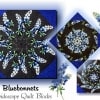 Midnight Bluebonnets Kaleidoscope Quilt Kit -0