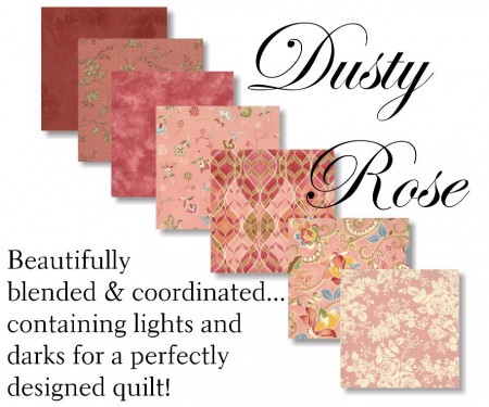 Dusty Rose Moda Jelly Roll-0