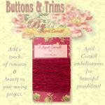 Lace Crocheted Trim with Satin - Red-0