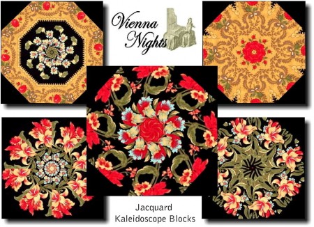 VIENNA NIGHTS Kaleidoscope Quilt Blocks Kit-0