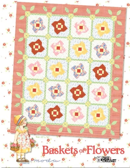 Baskets of Flowers Quilt Pattern-0