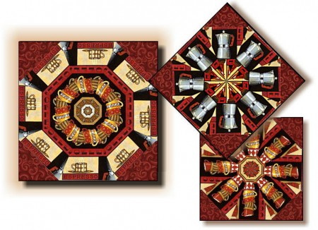 Lotta Latte Kaleidoscope Quilt Kit-0