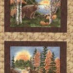 Birch Bark Lodge Fabric Panel-0