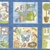 Tend the Earth Fabric Panel - Hydrangea Purple-12637