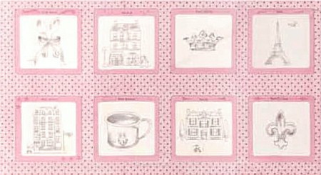 Ooh La La Fabric Panel - Pink-0