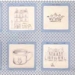 Ooh La La Fabric Panel - Blue-0