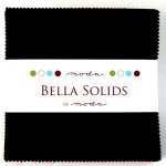 Moda Bella Solids BLACK - 5" Charm Pack-0