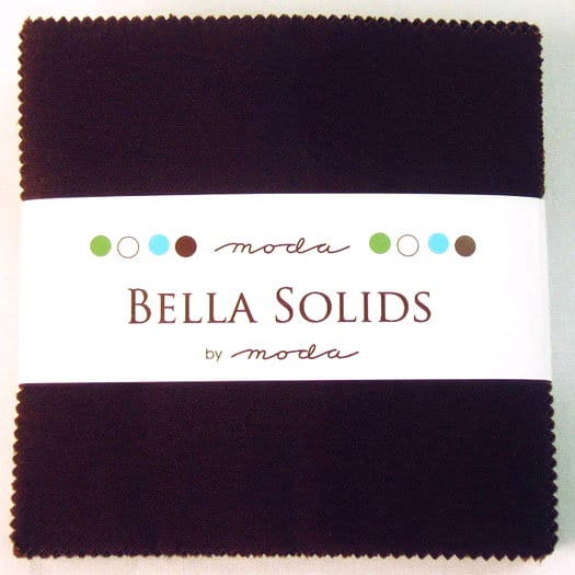 Moda Bella Solids BROWN - 5" Charm Pack-0