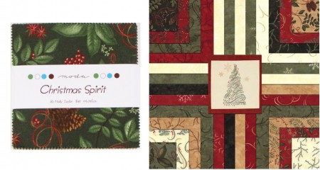 Christmas Spirit 5" Flannel Charm Pack-0