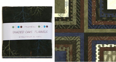Shaded Oaks Flannel 5" Charm Pack-0
