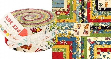 ABC 123 Moda Jelly Roll-0