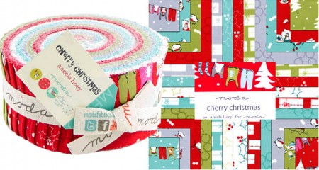 Cherry Christmas Moda Jelly Roll-0