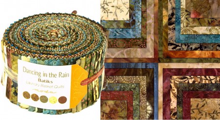 Dancing in the Rain Batiks Moda Jelly Roll-0