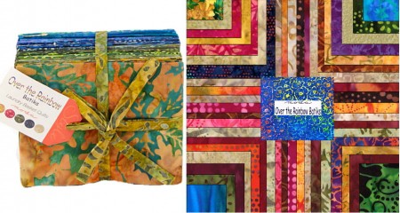 Over the Rainbow Batiks Fat Quarter Bundle - Blue-0