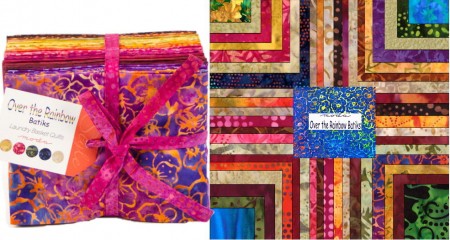 Over the Rainbow Batiks Fat Quarter Bundle - Red-0