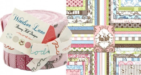 Windsor Lane Pink Junior Moda Jelly Roll-0