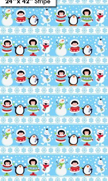 Eskimo Pie Flannel - Border Stripe-0