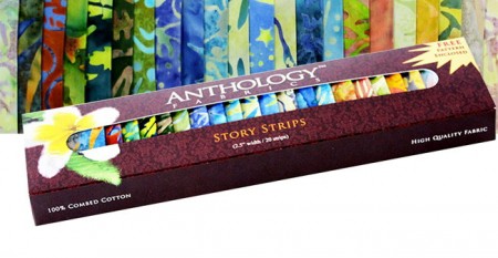 Anthology Batik Story Strips Collection - #212-54 + FREE PATTERN-0