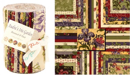 Audra's Iris Garden Moda Dessert Roll-0