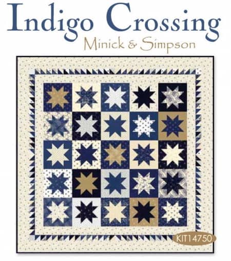 Indigo Crossing Quilt Kit-0
