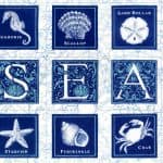 Seascapes Fabric Panel - Ivory-0